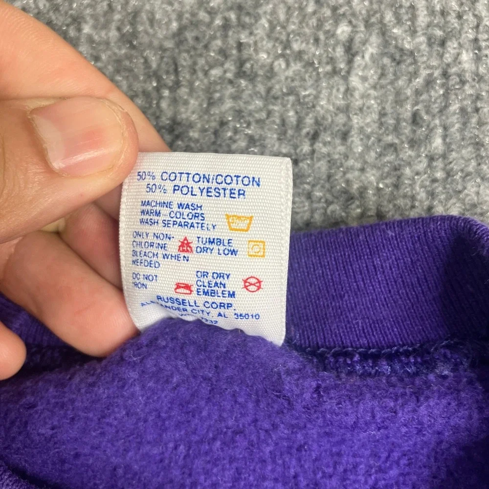 Jerzees Sweatshirt‎ Youth Size XL Purple Crewneck Pullover Fleece Basic